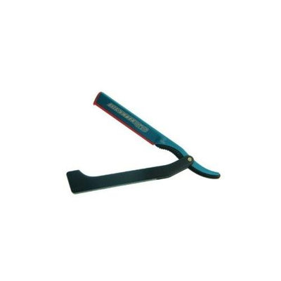 Dovo Knives 2010140 Dovo Shavette Straight Razor with Black Plastic Handle