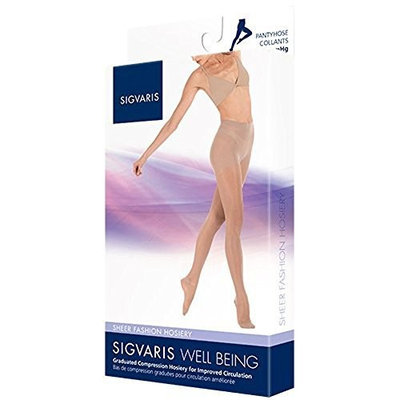 Sigvaris 120P Sheer Fashion 15-20 mmHg Pantyhose Size: A, Color: Taupe 29