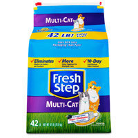 Clorox Fresh Step Premium Scoopable Clumping Cat Litter Multiple Cat Strength