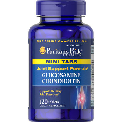 Puritan's Pride 2 Units of Glucosamine Chondroitin Mini Tabs-120-Tablets