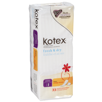 KOTEX FRESH AND DRY Maximum Protection Pantiliners 33