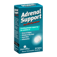 NatraBio Adrenal Support Homeopathic Medicine Tablets - 60 CT