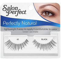 Salon Perfect Perfectly Natural Eyelashes, 45 Black, 1 pr