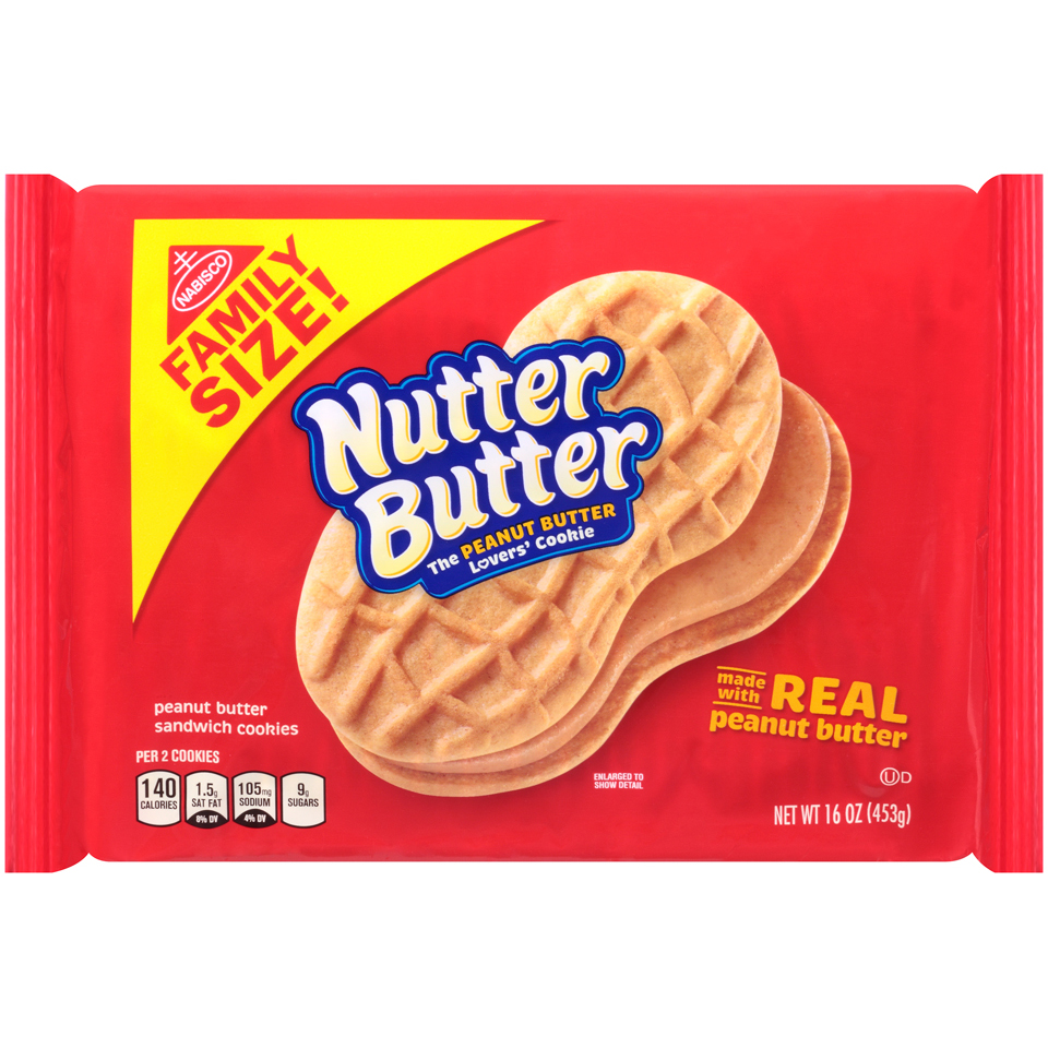 Nabisco Nutter Butter Sandwich Cookies - Real Peanut Butter