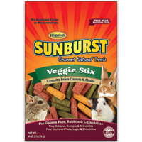Higgins Sunburst Veggie Stix Gourmet Treats for Guinea Pigs, Rabbits & Chinchillas, 4 oz.