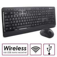 G-Cube Design 2.4GHz Multimedia Wireless Slim Keyboard and Mouse Combo
