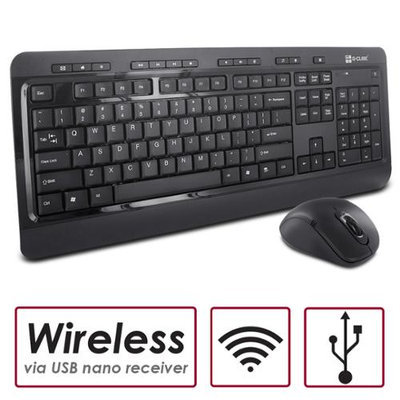 G-Cube Design 2.4GHz Multimedia Wireless Slim Keyboard and Mouse Combo