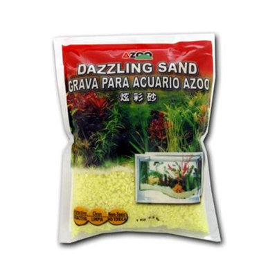 Azoo AZ99223 Azoo Fluorescent Color Gravel for Aquarium - Yellow