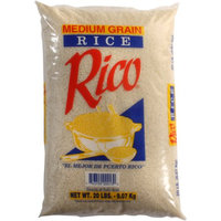 Rico Medium Grain Rice, 20 lbs