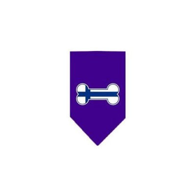 Ahi Bone Flag Finland Screen Print Bandana Purple Large