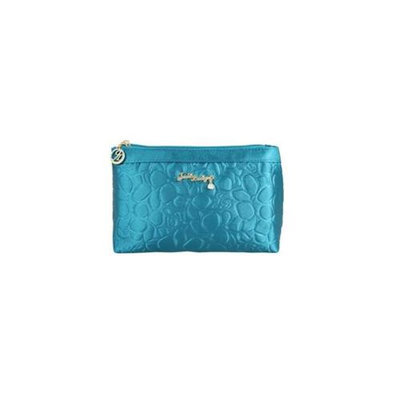 Jacki Design ABC14018BU Royal Blossom Flat Cosmetic Bag Blue