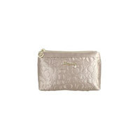 Jacki Design ABC14018CH Royal Blossom Flat Cosmetic Bag Champagne