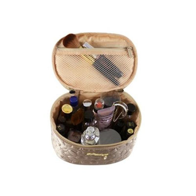 Jacki Design ABC14022CH Royal Blossom Beauty Bag Champagne