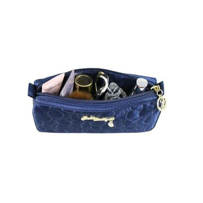 Jacki Design ABC14017DB Royal Blossom Compact Cosmetic Bag Dark Blue