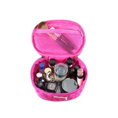 Jacki Design ABC14022HP Royal Blossom Beauty Bag Hot Pink