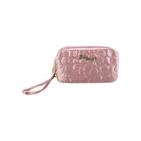 Jacki Design ABC14016PK Royal Blossom Cosmetic Bag With Wristlet Pink
