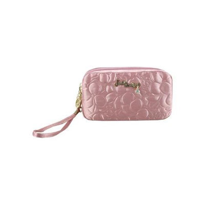 Jacki Design ABC14016PK Royal Blossom Cosmetic Bag With Wristlet Pink