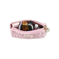 Jacki Design ABC14017PK Royal Blossom Compact Cosmetic Bag Pink