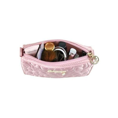 Jacki Design ABC14017PK Royal Blossom Compact Cosmetic Bag Pink