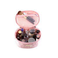 Jacki Design ABC14022PK Royal Blossom Beauty Bag Pink