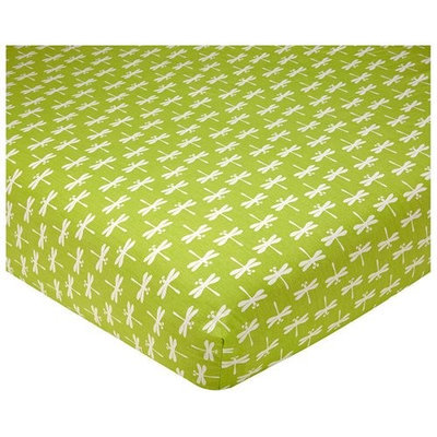 Crown Crafts Infant Products Sadie & Scout - Dragonfly Crib Sheet