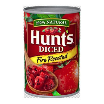 Hunt's 100% Natural Diced Fire Roasted Tomatoes 14.5 oz
