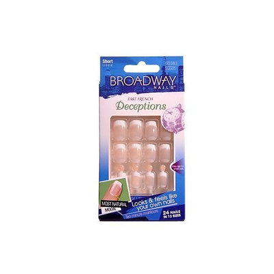 Kiss Broadway Natural Deceptions French Nail Kit, Clever(Pack of 2)