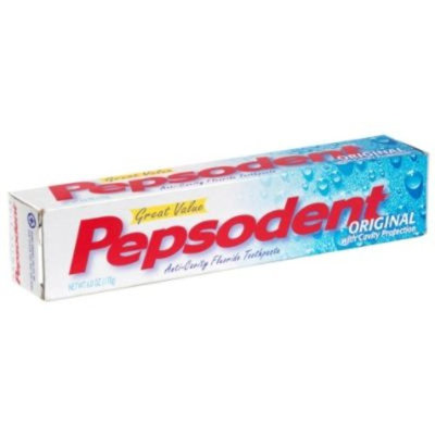 Pepsodent Anti-Cavity Fluoride Toothpaste, Original with Cavity Protection, 6.0 oz (170 g)