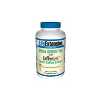 Life Extension Mega Green Tea with CoffeeGenic Green Coffee Extract 120 VegiCaps