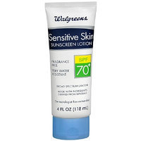 Walgreens Sensitive Skin Sunscreen Lotion SPF 70+