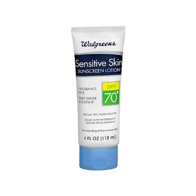 Walgreens Sensitive Skin Sunscreen Lotion SPF 70+