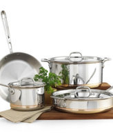All Clad ALL CLAD 7 Piece Stainless Steel Cookware Copper Core