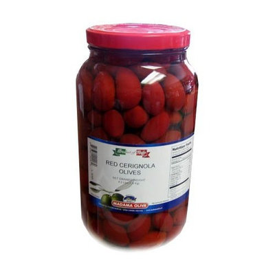 Red Cerignola Olives, 4.2 lbs JAR