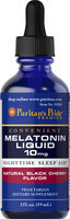 Puritan's Pride Melatonin Black Cherry Liquid 10 mg-2 oz Liquid