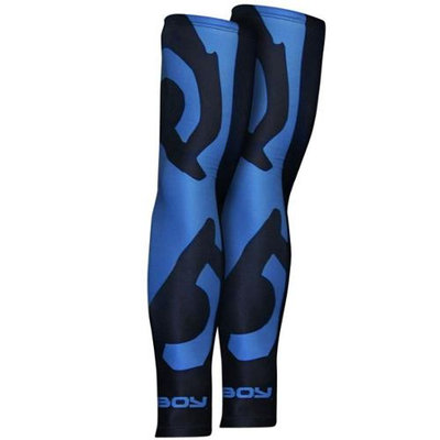 Bad Boy Eyes Rash Sleeves - S/M - Black/Blue