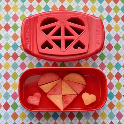 FunBites Heart Food Cutter, Red, 1 ea