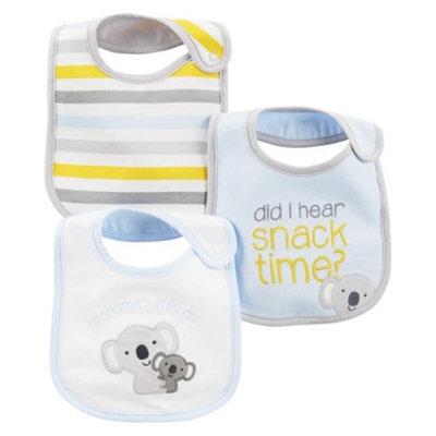 Just One You Made by Carter's Just One YouMade by Carter's Newborn Boys' 3 Pack Koala Bib Set -