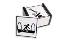 Global Holdings Inc Portal Warning Sign Coasters