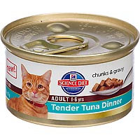 Hill's Science Diet Adult Tender Tuna Dinner Canned Cat Food