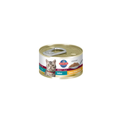 Hill's Science Diet Adult Indoor Minced Chicken Entree Canned Cat Food 24/3-oz cans