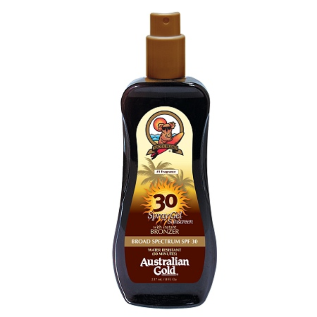 Australian Gold Spray Gel with Instant Bronzer SPF 30