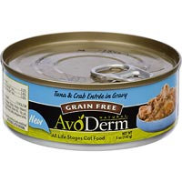 AvoDerm Canned Cat Food Tuna & Crab In Gravy 5 oz