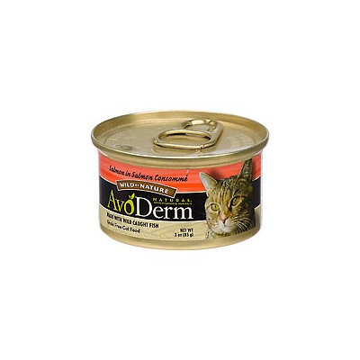 Avoderm Natural 60040 Avoderm Natural Salmon in Salmon Consomme Cat Food - 24x3 OZ