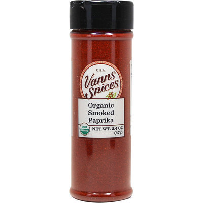 Vanns Organic Smoked Paprika-2.4 oz Bottle