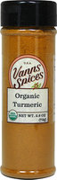 Vanns Organic Ground Turmeric-2.6 oz Bottle