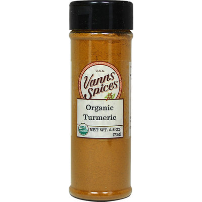 Vanns Organic Ground Turmeric-2.6 oz Bottle