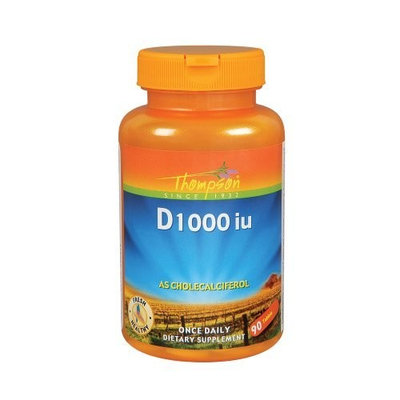 Thompson D-3 1000 IU Cholecalciferol Tablets, 90 Count (Pack of 2)