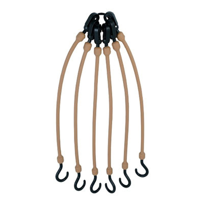 Entertainment Production House Flex Web 6 Arm Tan Bungee Cords
