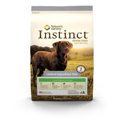 Instinct Grain Free Instinct Grain-Free Lamb Meal Formula Limited Ingredient Diet Dry Dog Food by Nature's Variety, 25.3-Pound Bag