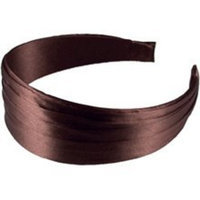 Smoothies Pleated Wide Headband-Mahogany 01207